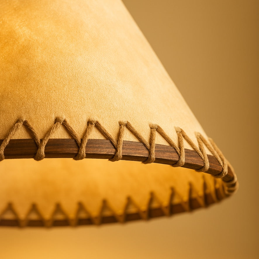 Vintage Rattan Pendant Light – Handwoven Boho Ceiling Lamp