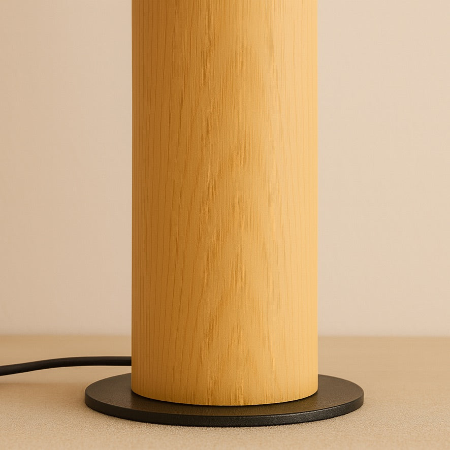 Wabi-Sabi Fabric Floor Lamp – Minimalist Japanese Design