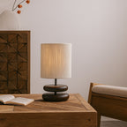 Nordic Table Lamp – Wooden Minimalist Linen Shade