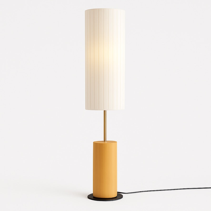 Wabi-Sabi Fabric Floor Lamp – Minimalist Japanese Design