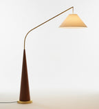 Wooden Arc Floor Lamp – Scandinavian Minimalist Design