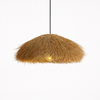 Natural Rattan Pendant Light – Handwoven Ceiling Lamp