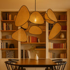 Modern Rattan Pendant Light – Woven Cluster Design