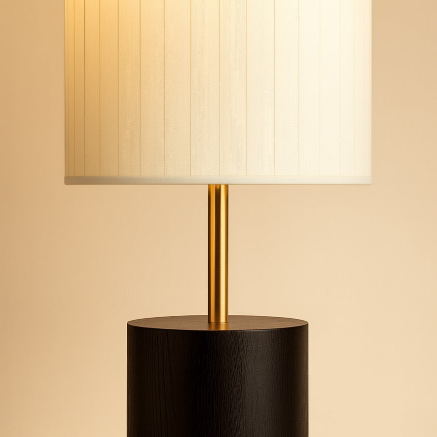 Wabi-Sabi Fabric Floor Lamp – Minimalist Japanese Design